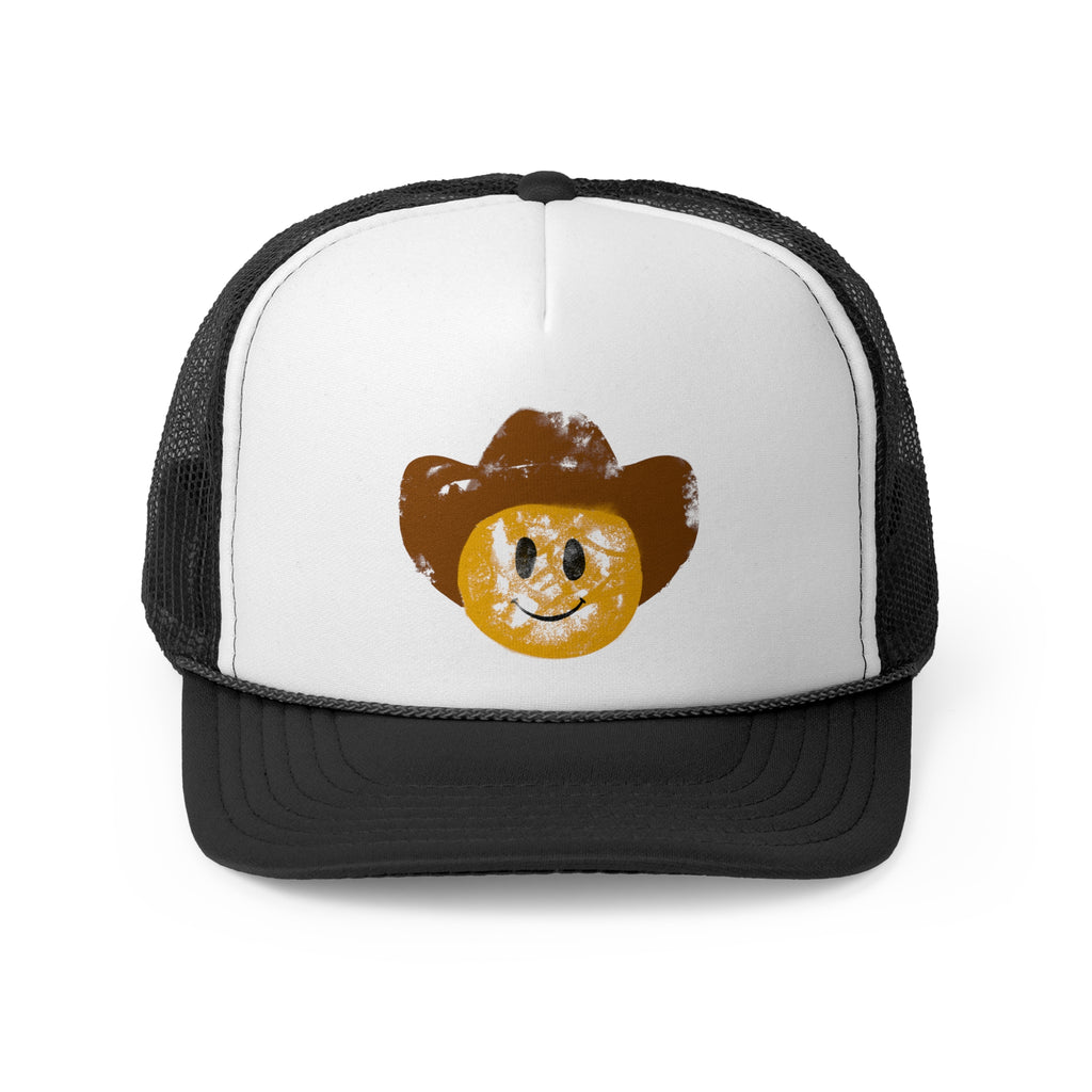 Cowboy Smiley Trucker Hat