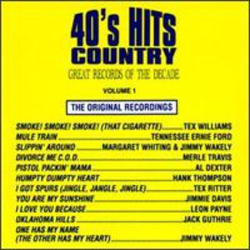 40'S COUNTRY HITS 1 / VARIOUS - 40's Country Hits 1 / Various