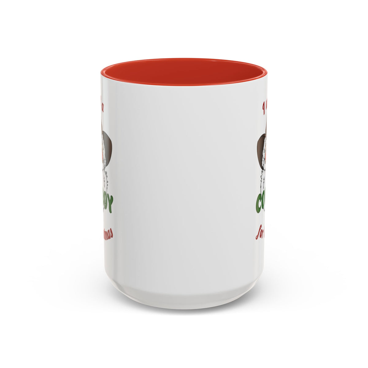 Cowboy for Christmas Accent Coffee Mug (11, 15oz)