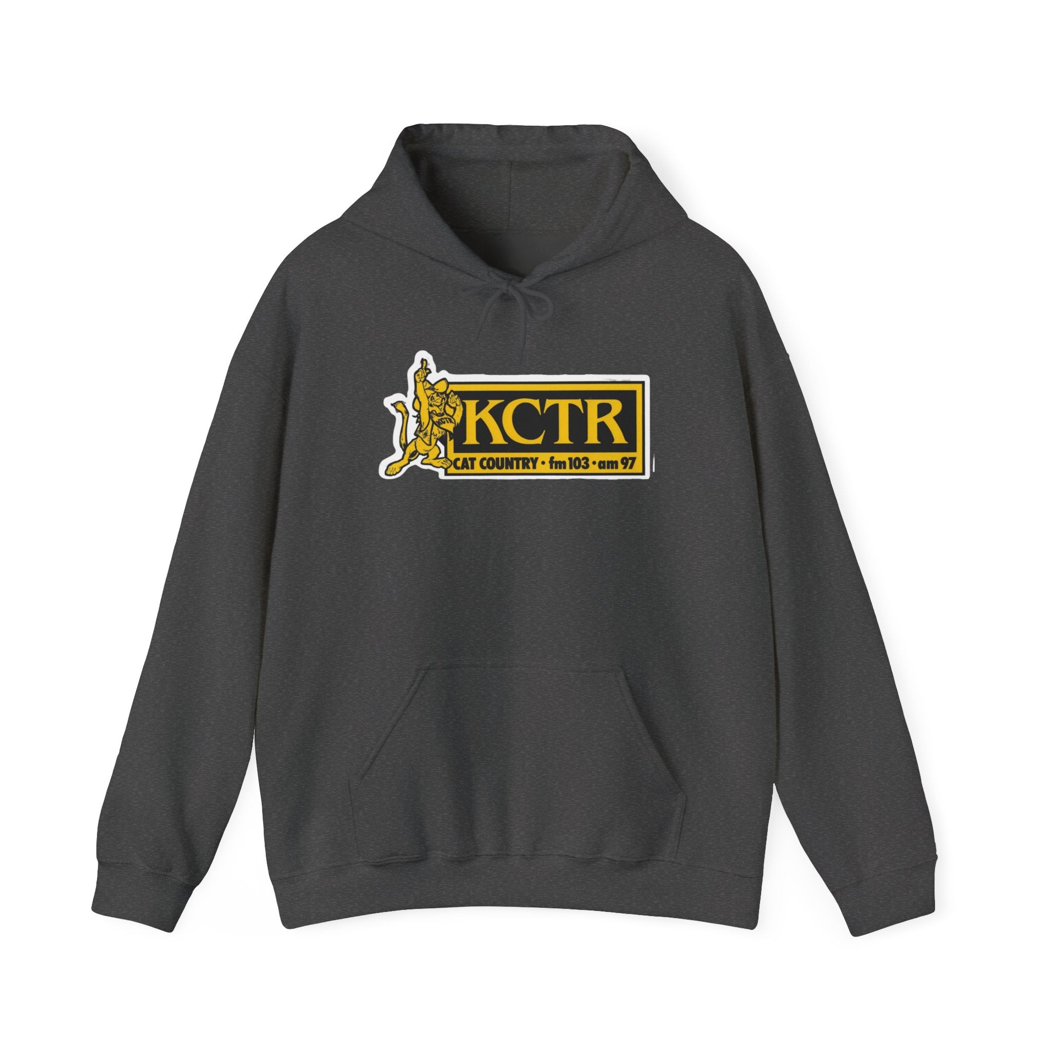 Retro Cat Country 102.9 KCTR Unisex Heavy Blend™ Hooded Sweatshirt