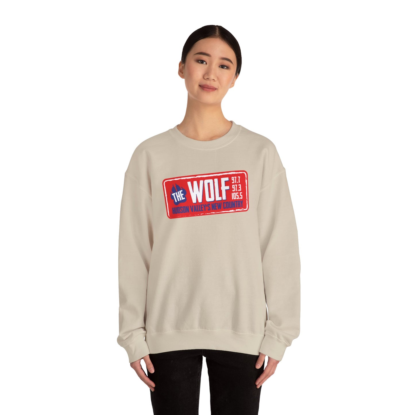 97.7/97.3 The Wolf Unisex Heavy Blend™ Crewneck Sweatshirt