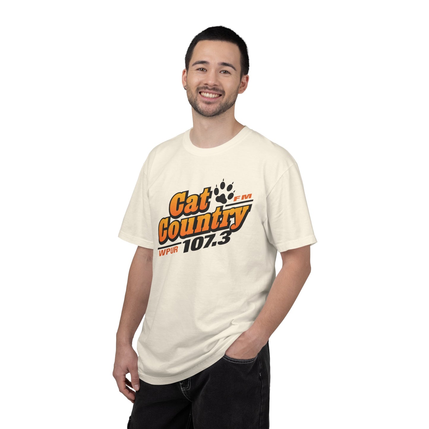 Cat Country 107.3 Unisex Garment-Dyed T-shirt