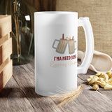 I'ma Need Some Eggnog Glasses Frosted Glass Beer Mug