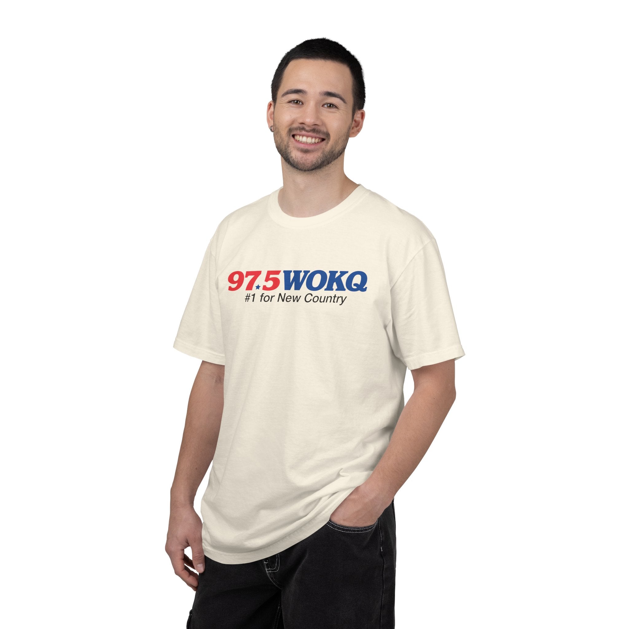 97.5 WOKQ Unisex Garment-Dyed T-shirt