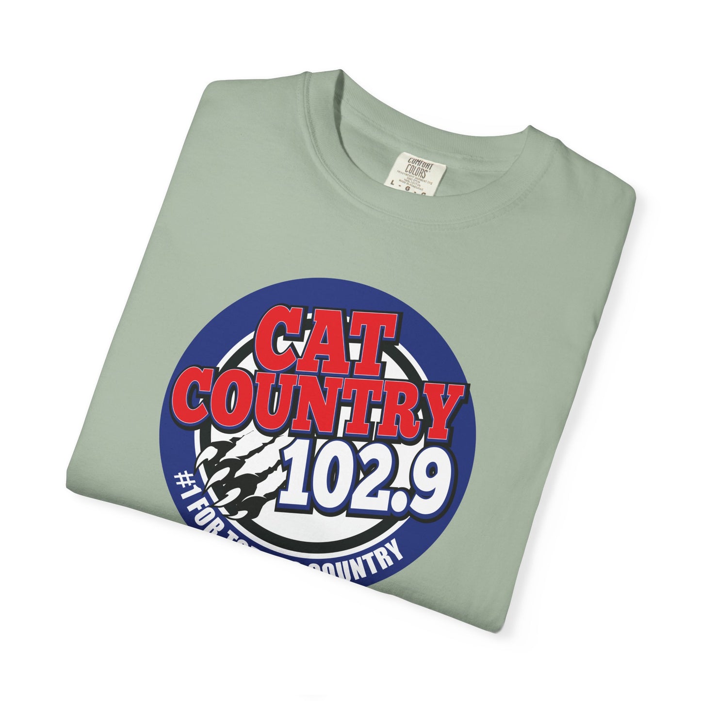 Cat Country 102.9 KCTR Unisex Garment-Dyed T-shirt