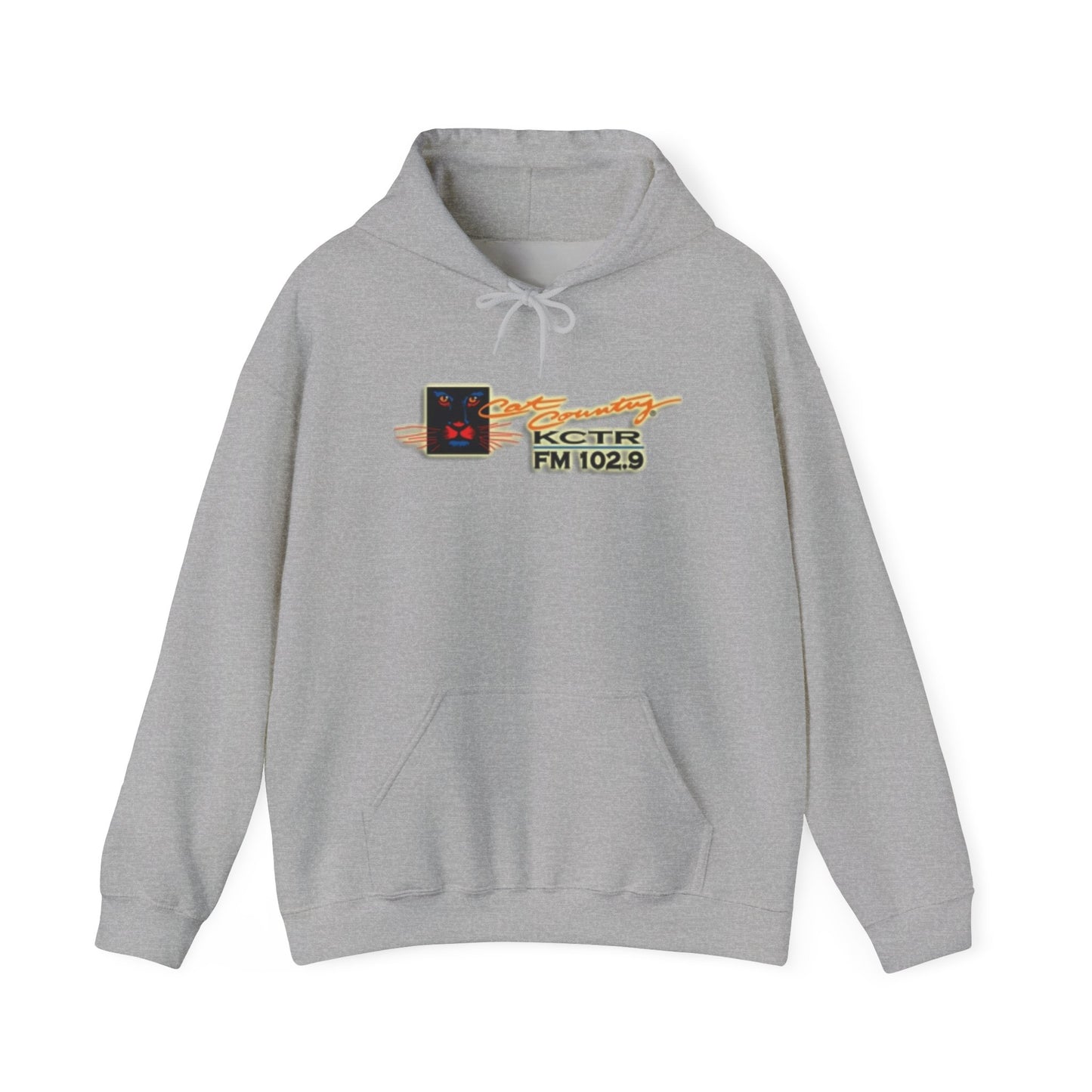 Retro Cat Country 102.9 KCTR Unisex Heavy Blend™ Hooded Sweatshirt