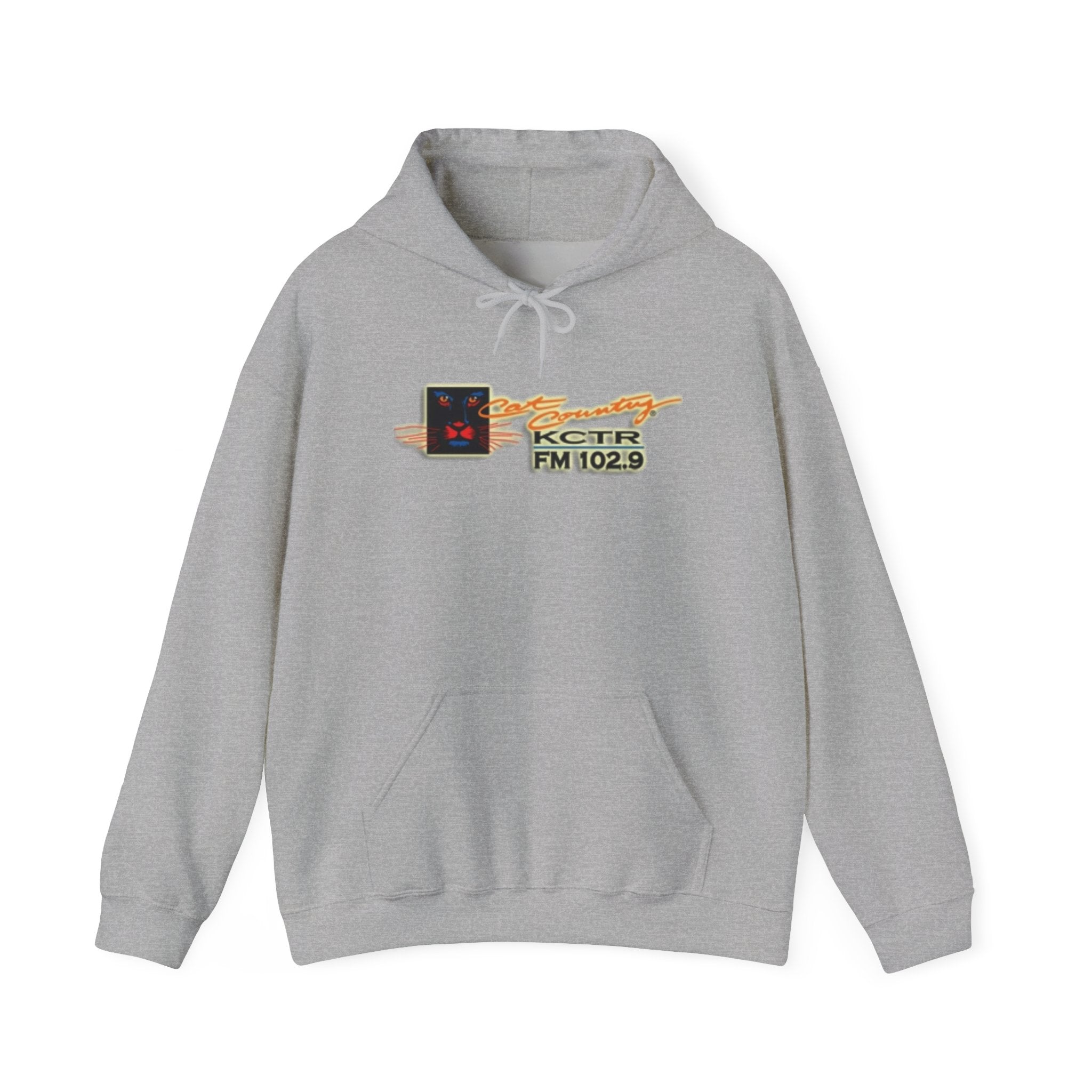 Retro Cat Country 102.9 KCTR Unisex Heavy Blend™ Hooded Sweatshirt
