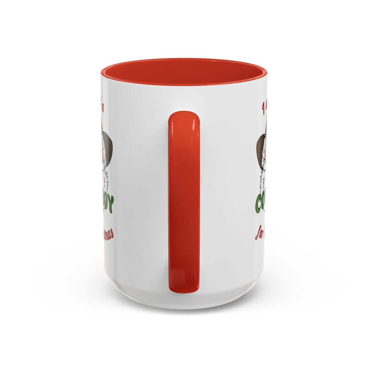 Cowboy for Christmas Accent Coffee Mug (11, 15oz)
