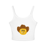 Cowboy Smiley Spaghetti Strap Tank Top