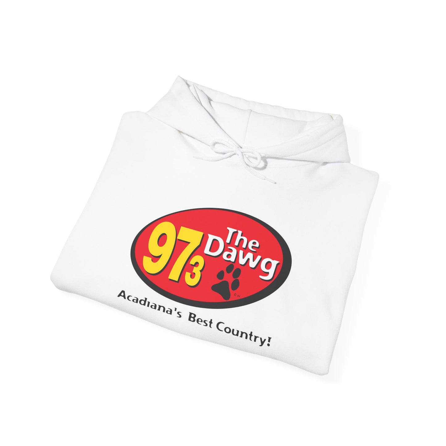 97.3 The Dawg Unisex Heavy Blend™ Hooded Sweatshirt