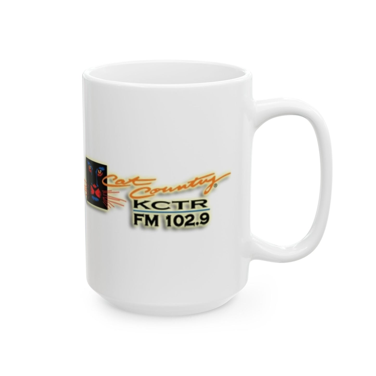 Retro Cat Country 102.9 KCTR Ceramic Mug, (11oz, 15oz)