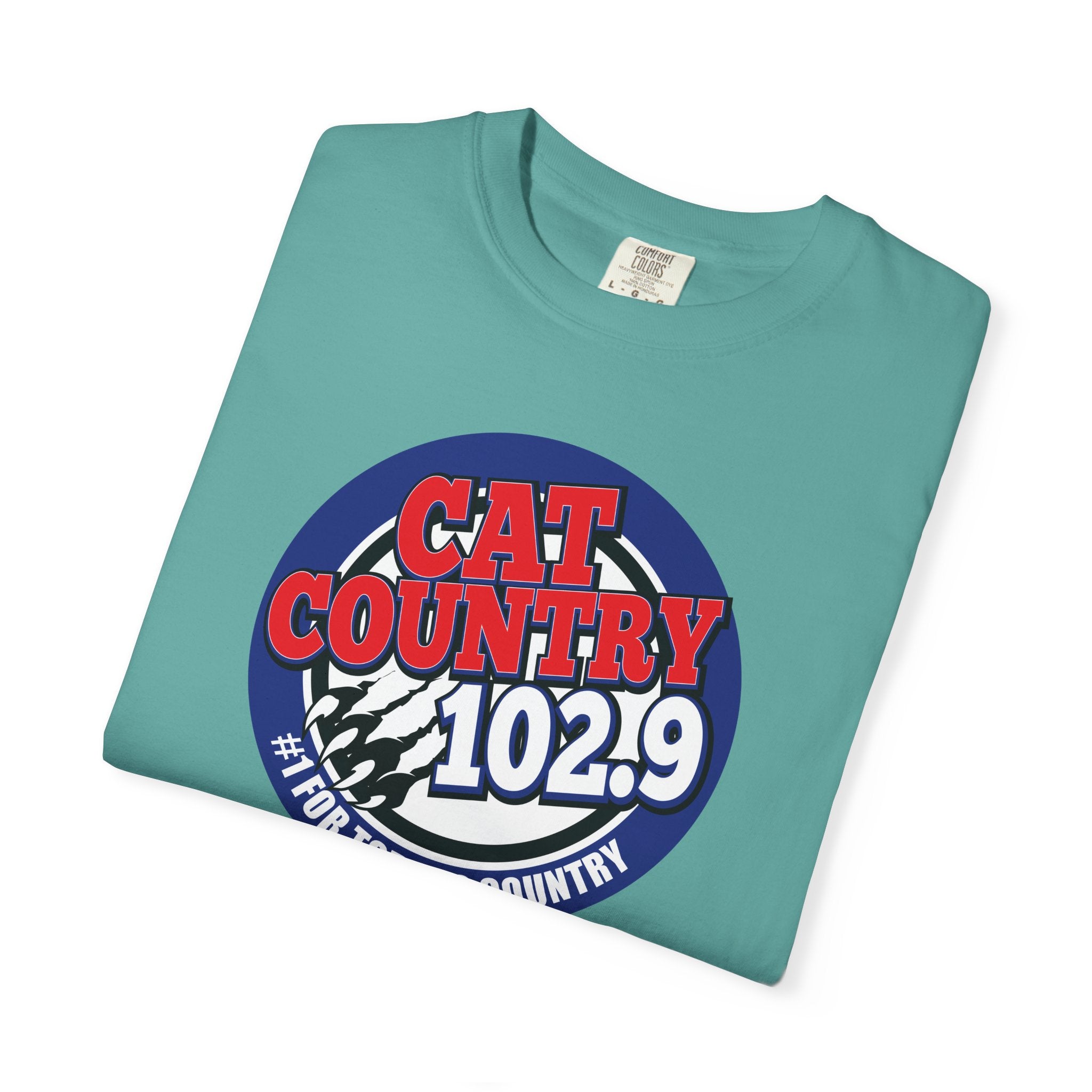 Cat Country 102.9 KCTR Unisex Garment-Dyed T-shirt