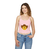 Cowboy Smiley Spaghetti Strap Tank Top