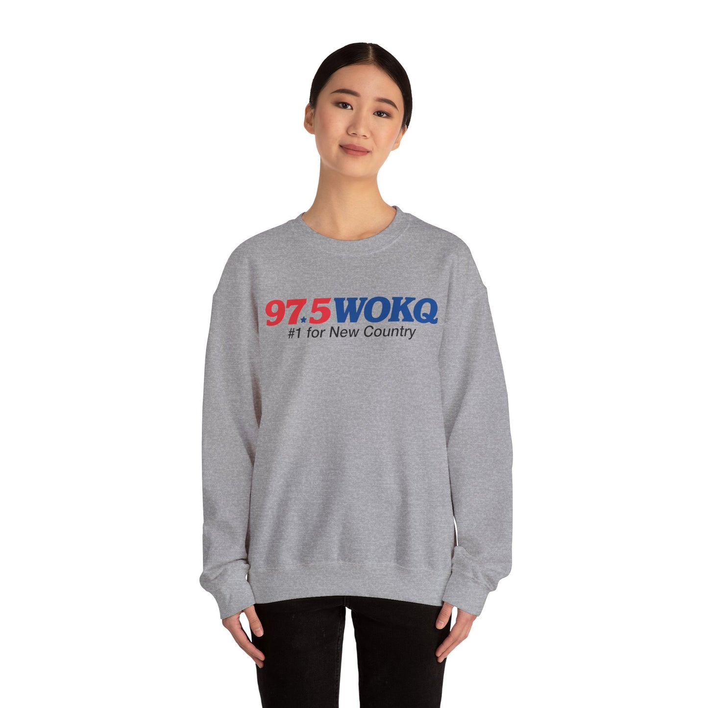 97.5 WOKQ Unisex Heavy Blend™ Crewneck Sweatshirt
