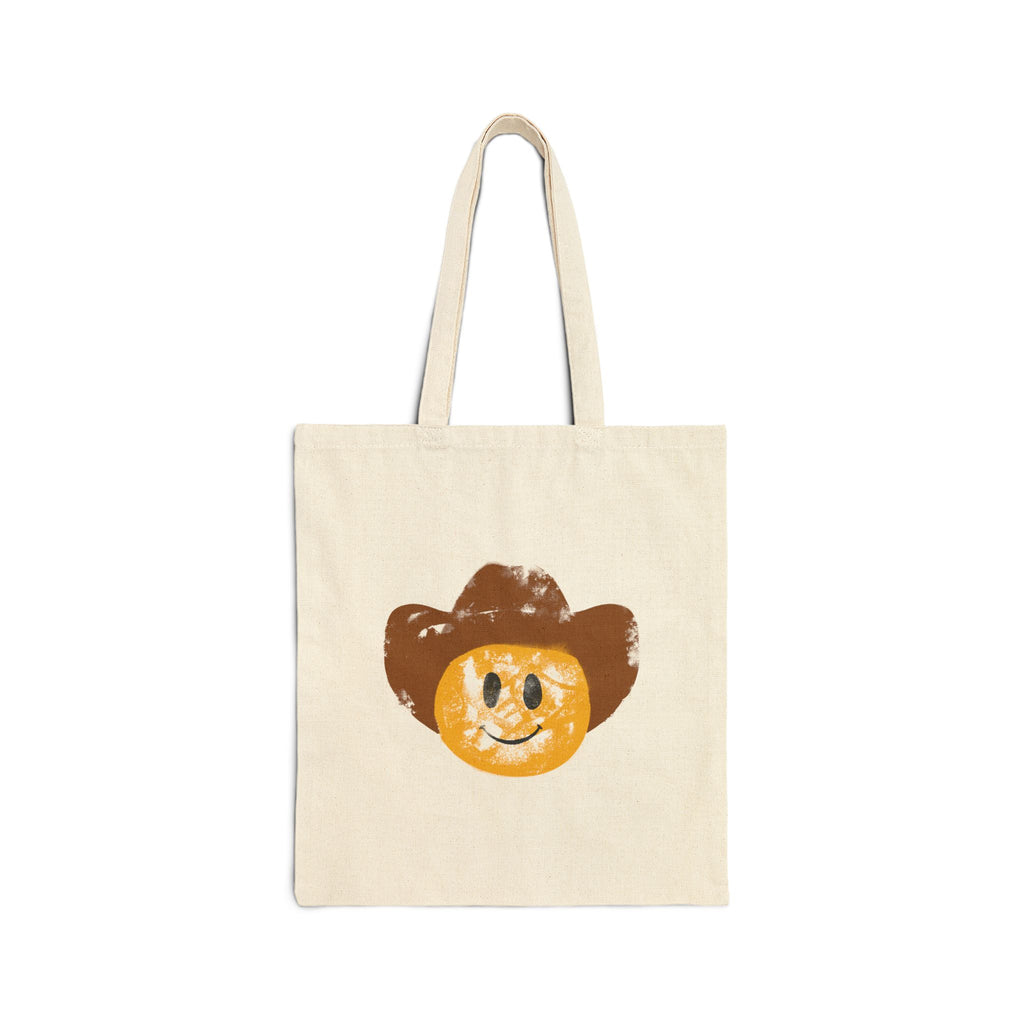 Cowboy Smiley Tote Bag