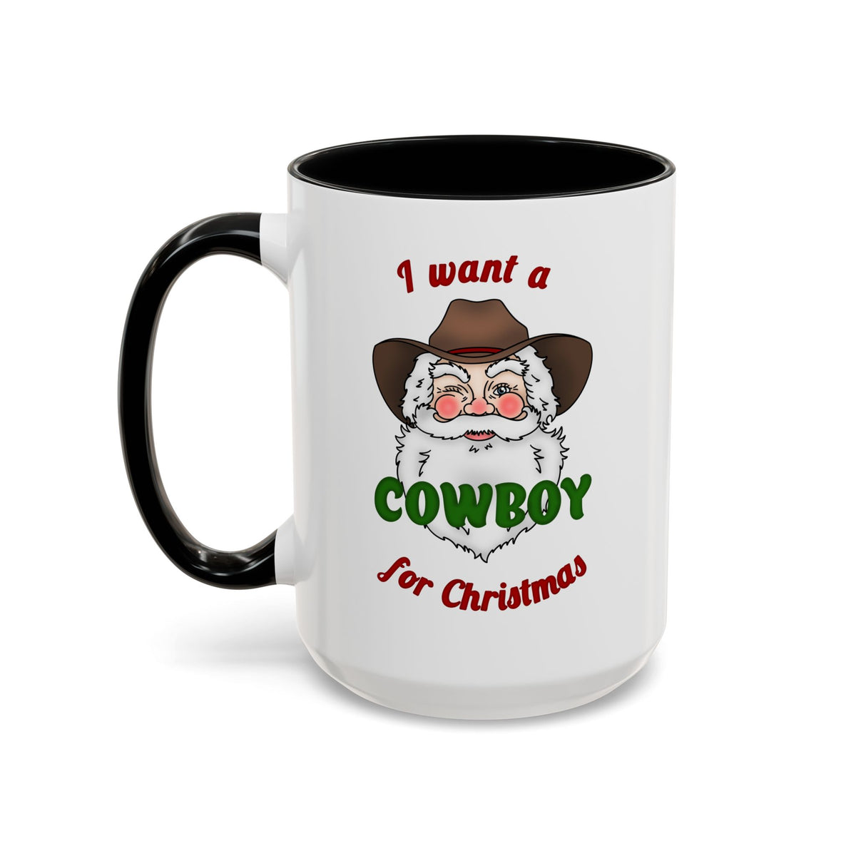 Cowboy for Christmas Accent Coffee Mug (11, 15oz)