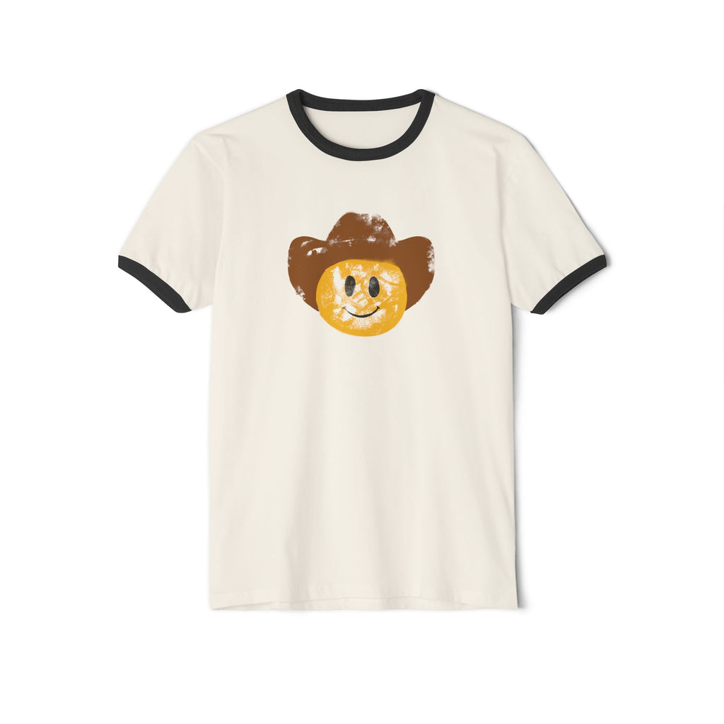 Cowboy Smiley Ringer T-Shirt