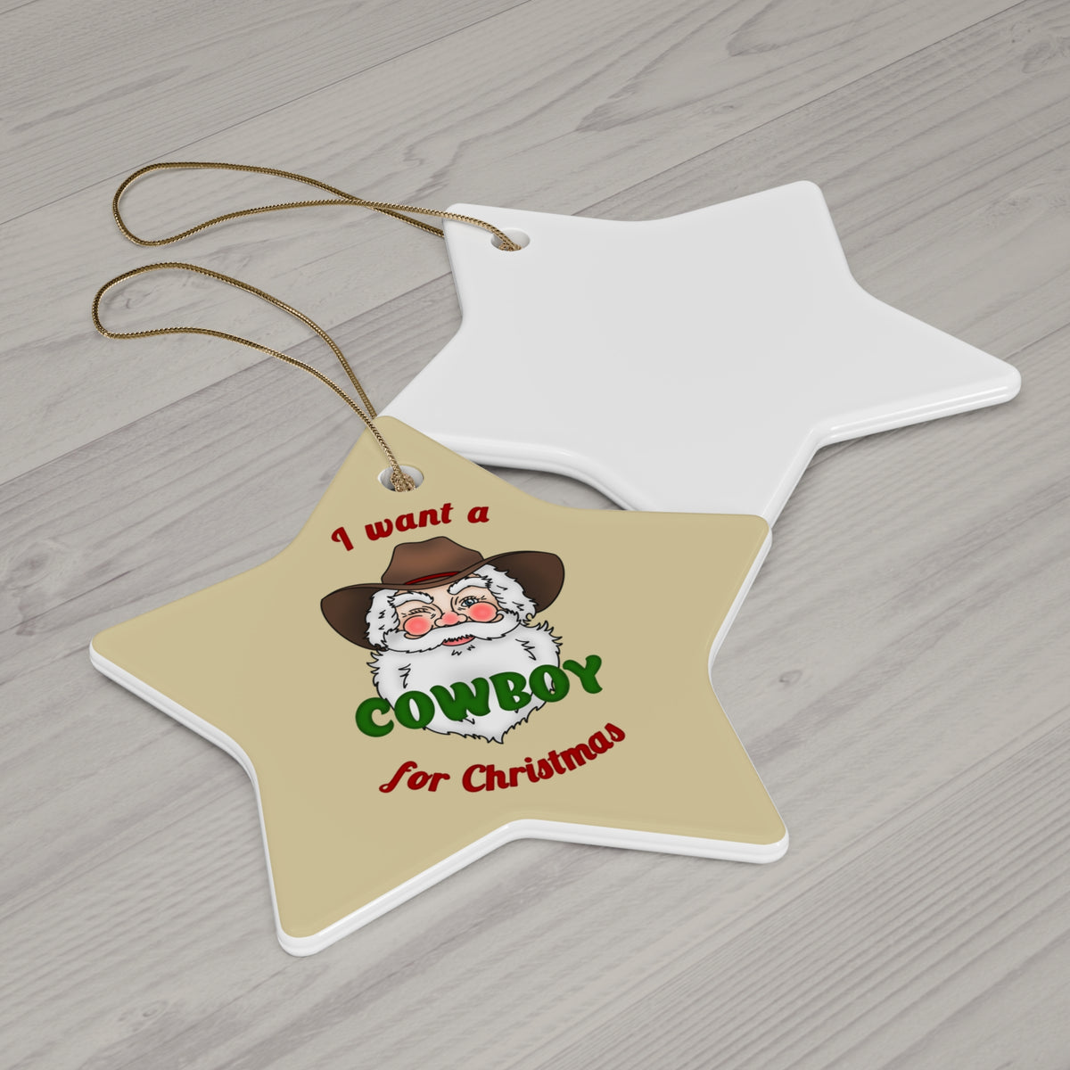 Cowboy Christmas Ornament