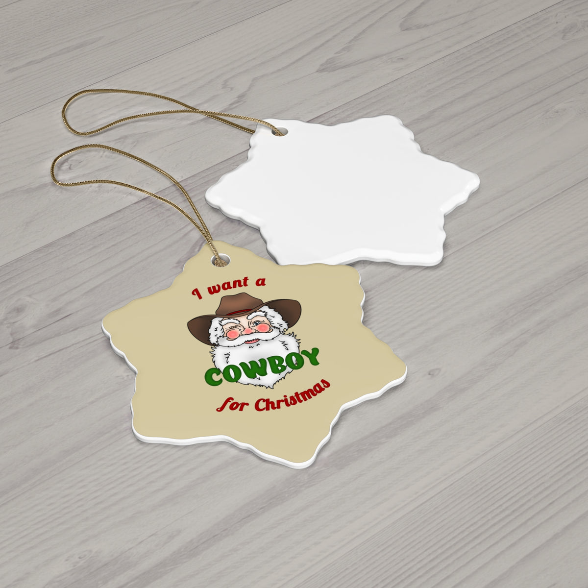 Cowboy Christmas Ornament