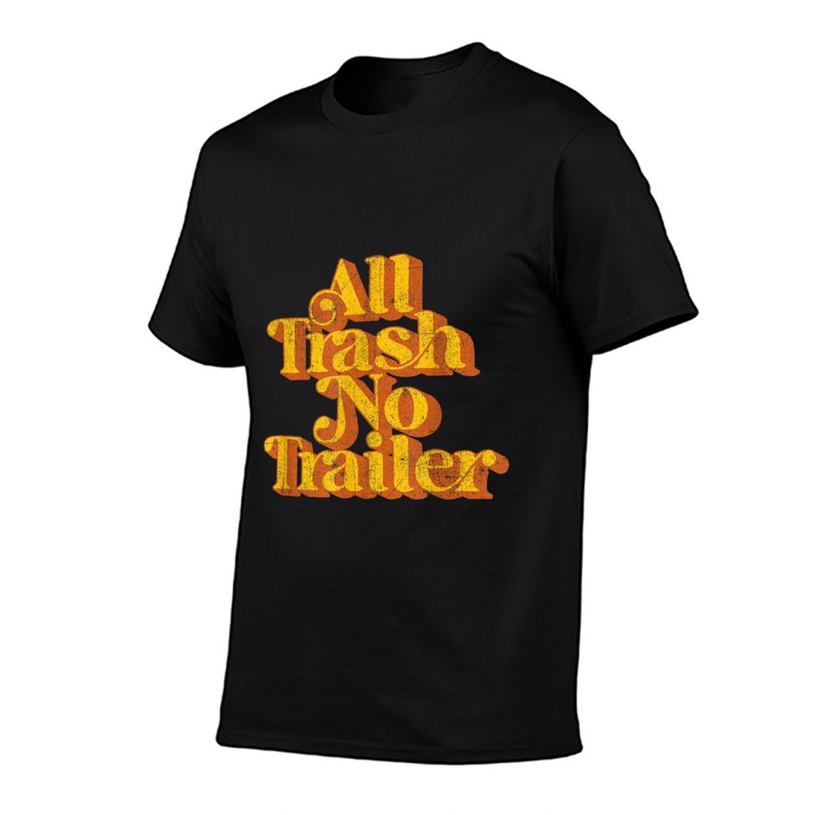All Trash No Trailer Funny Retro 70s Country Pride Tee
