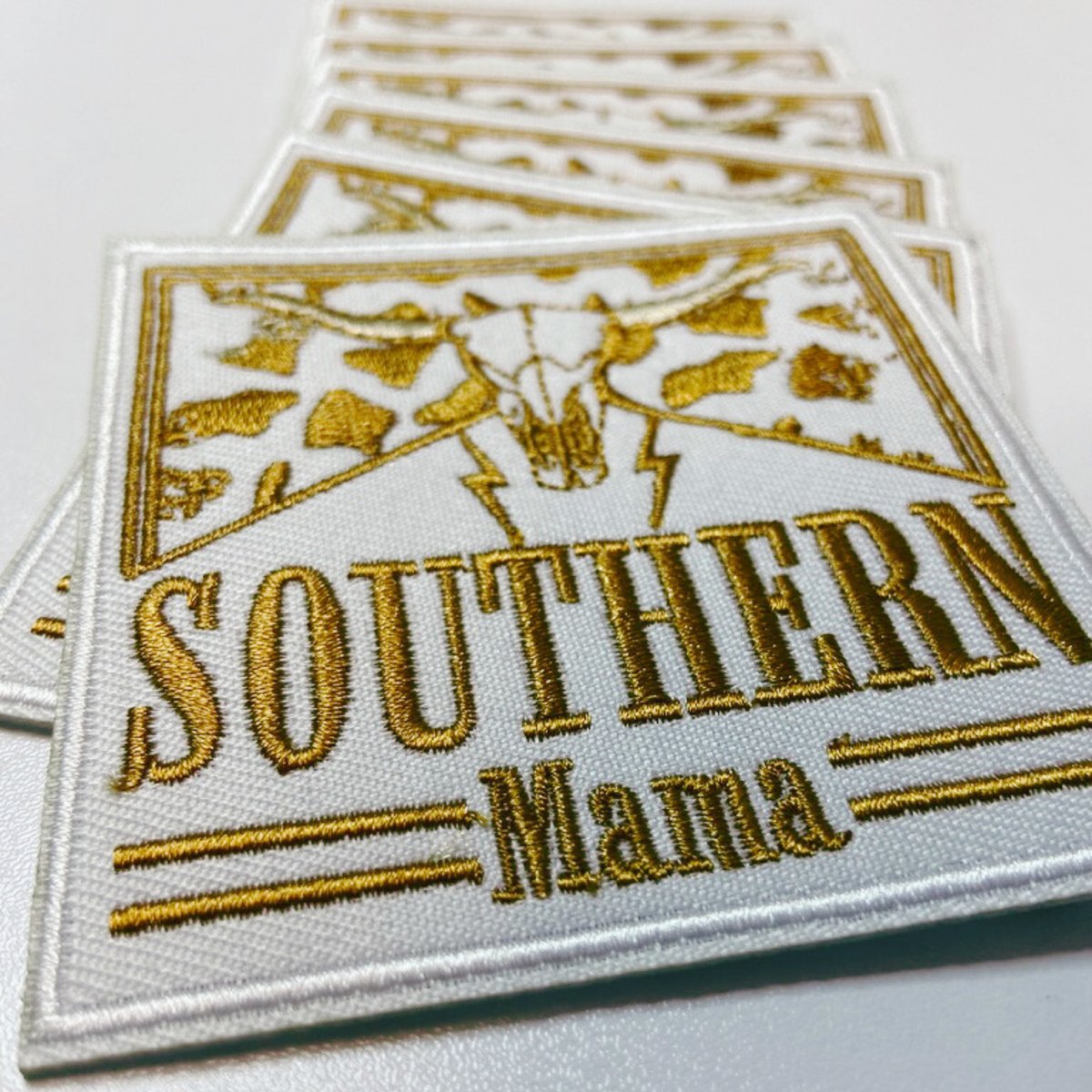 3" Southern Mama - Embroidered Hat Patch