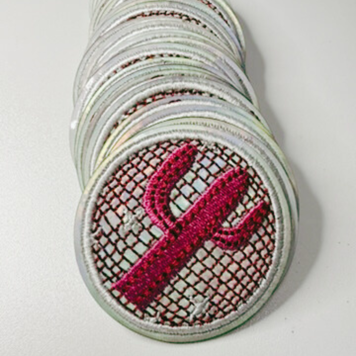2" Disco Cactus - Embroidered Hat Patch