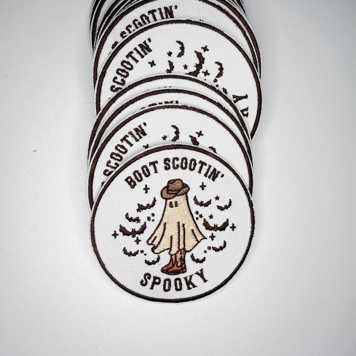 3" Boot Scootin' Spooky - Embroidered Hat Patch