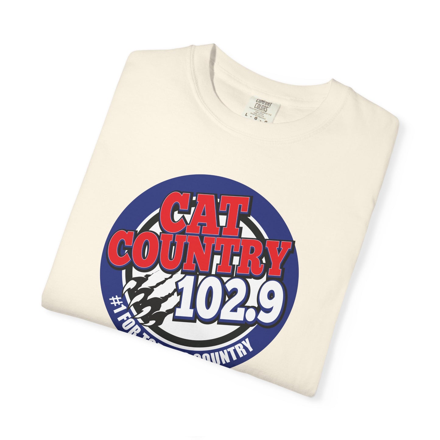 Cat Country 102.9 KCTR Unisex Garment-Dyed T-shirt