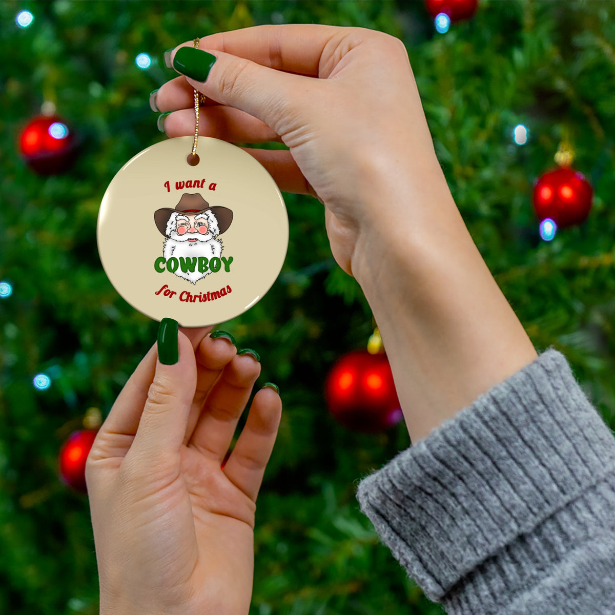 Cowboy Christmas Ornament