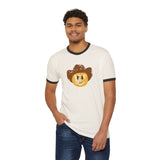 Cowboy Smiley Ringer T-Shirt