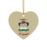 Cowboy Christmas Ornament