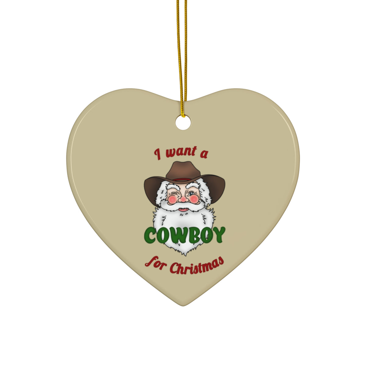 Cowboy Christmas Ornament