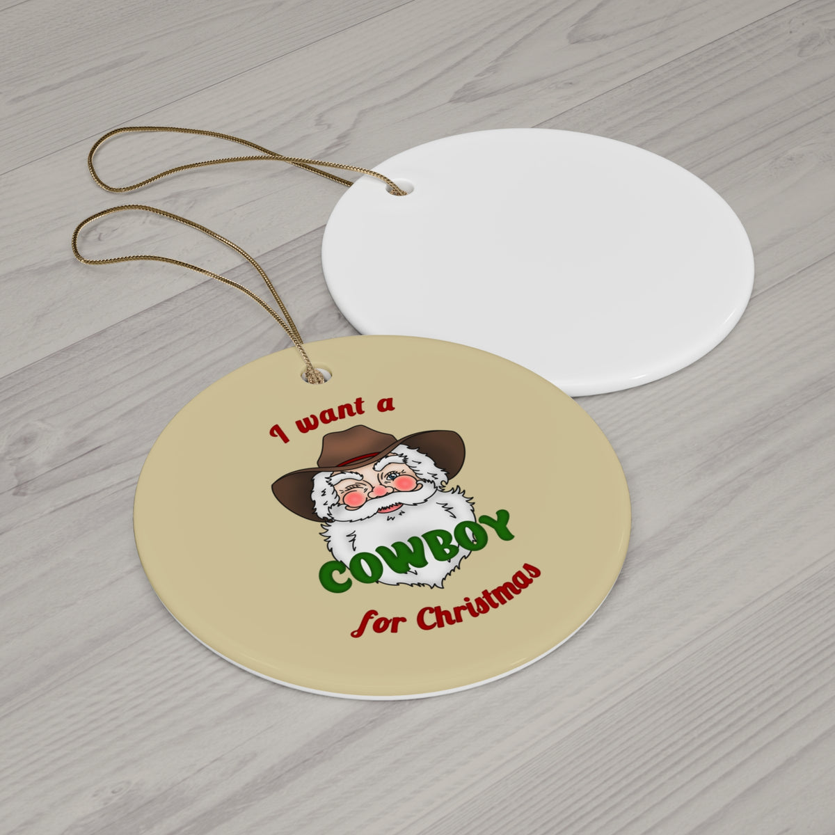 Cowboy Christmas Ornament
