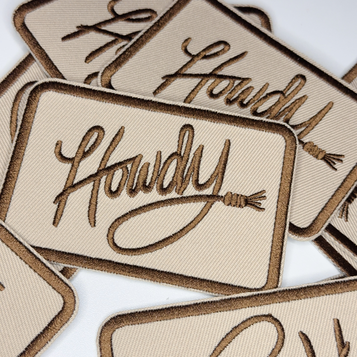 3.5" Howdy - Embroidered Hat Patch
