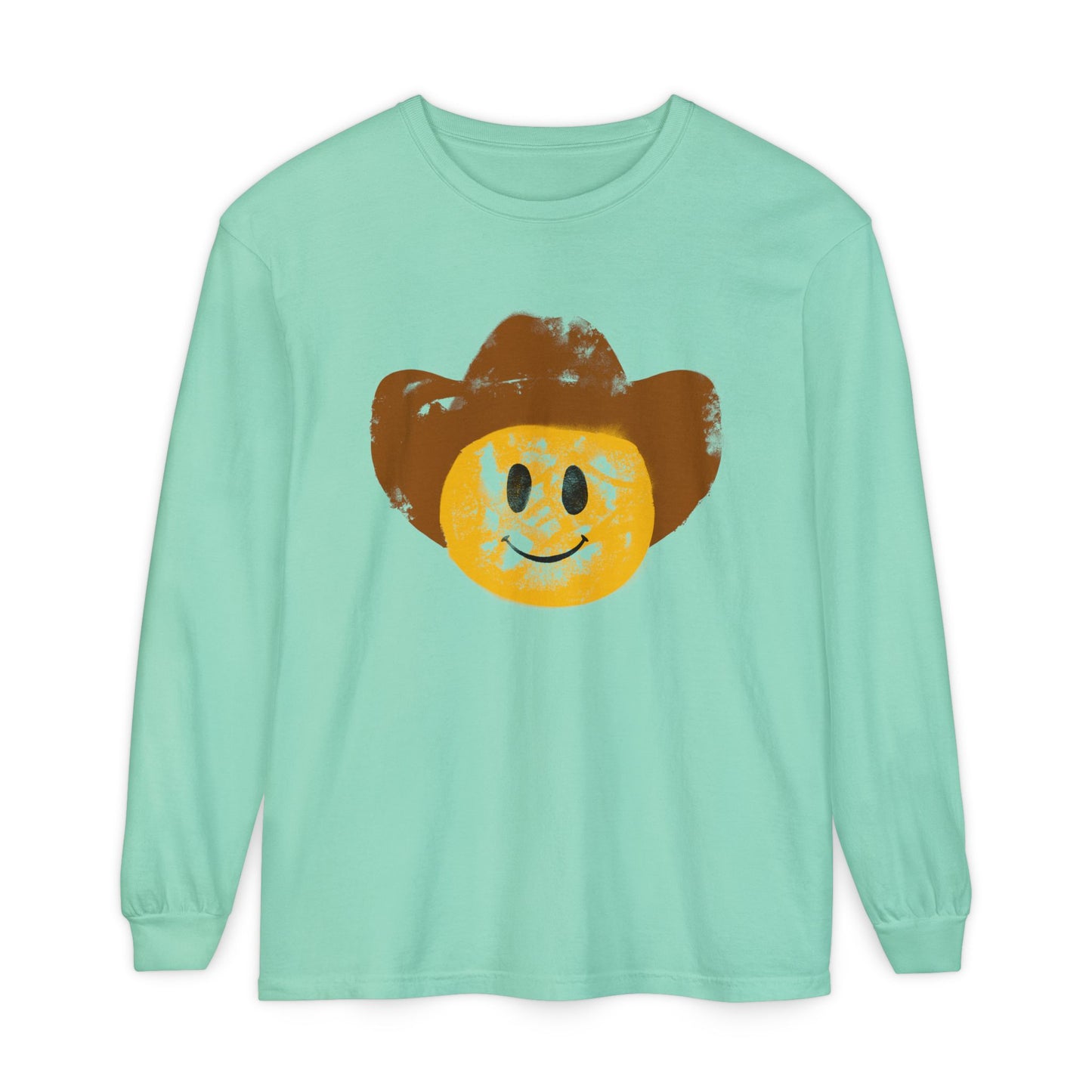 Cowboy SmileyLong Sleeve T-Shirt