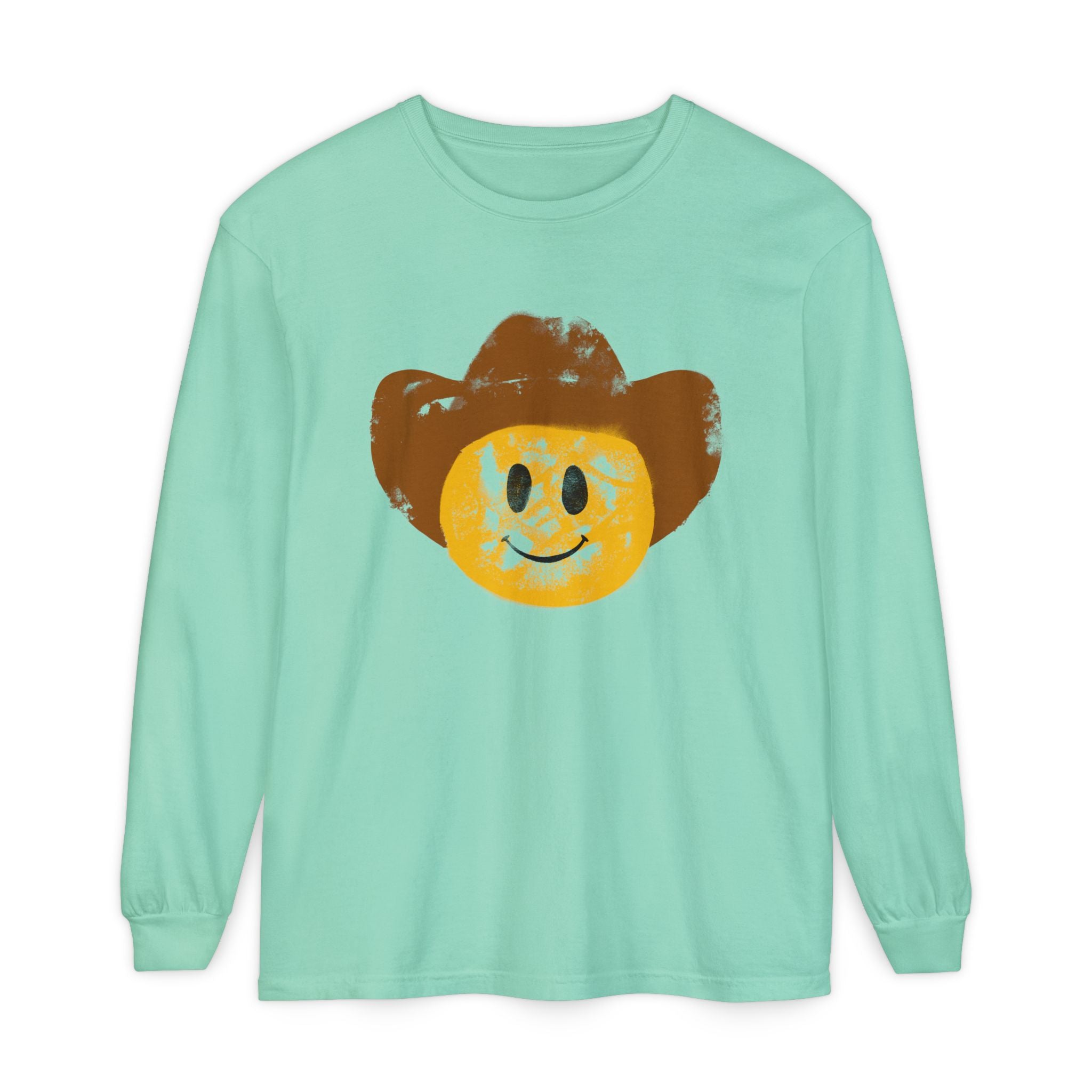 Cowboy SmileyLong Sleeve T-Shirt