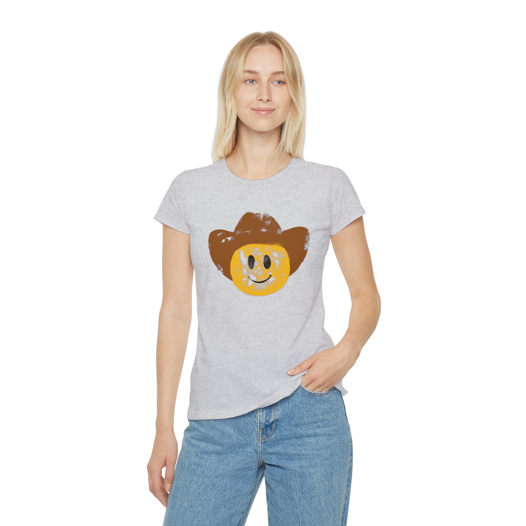 Cowboy Smiley T-Shirt Women's Fit