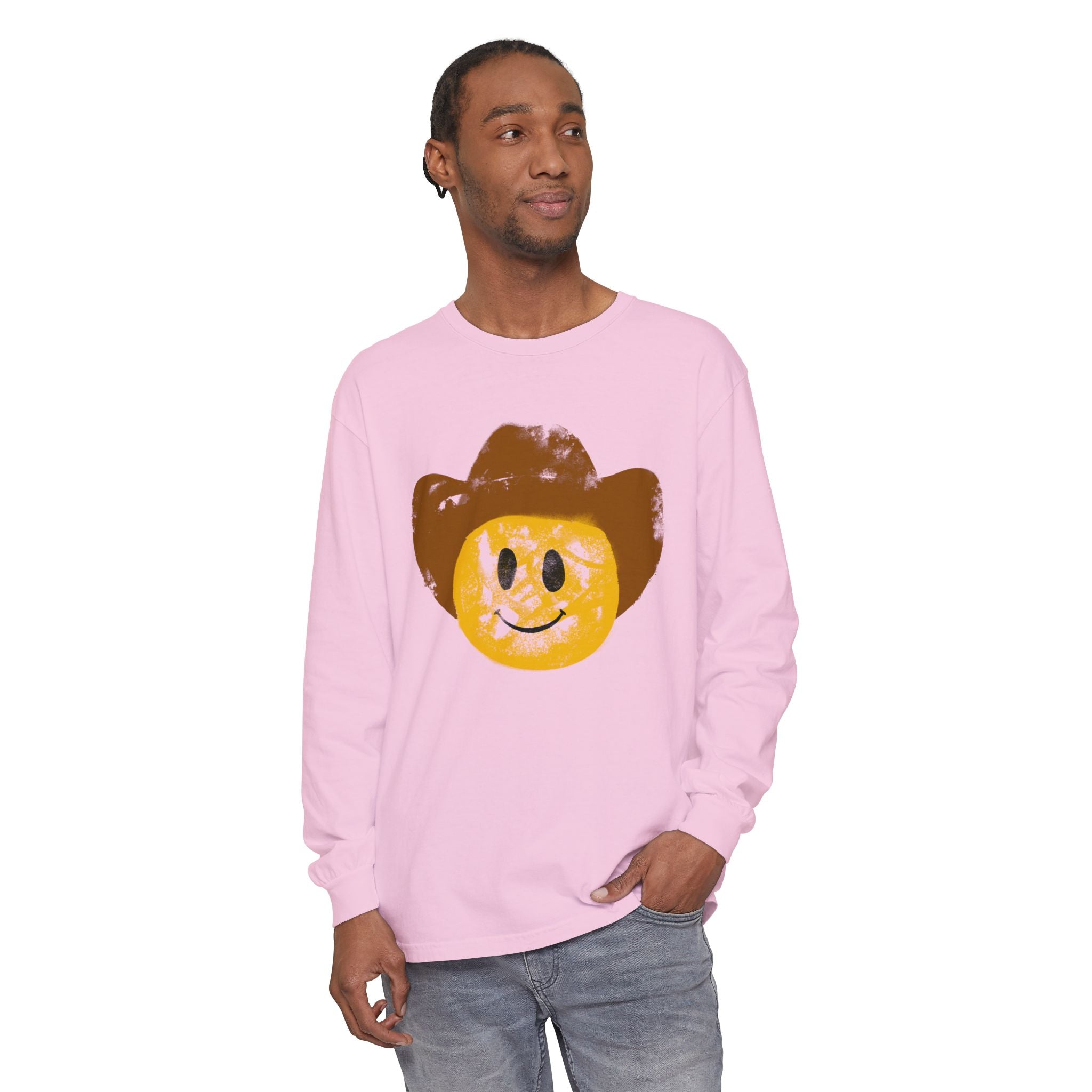 Cowboy SmileyLong Sleeve T-Shirt