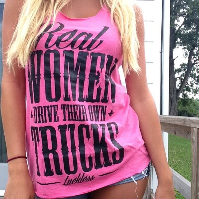Real Women Drive Their Own Trucks Tank Top – Country Tee