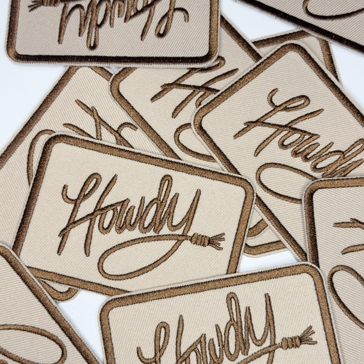 3.5" Howdy - Embroidered Hat Patch