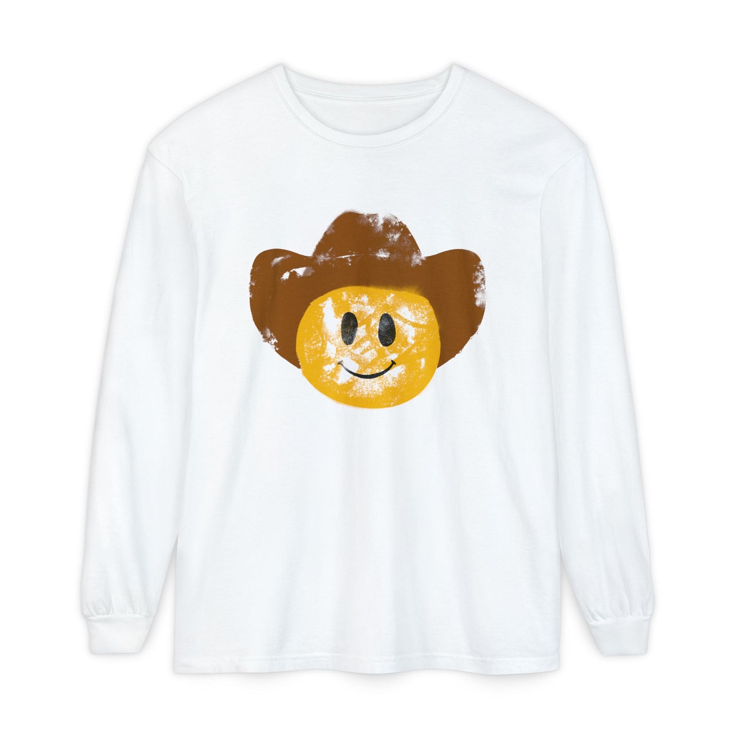 Cowboy SmileyLong Sleeve T-Shirt