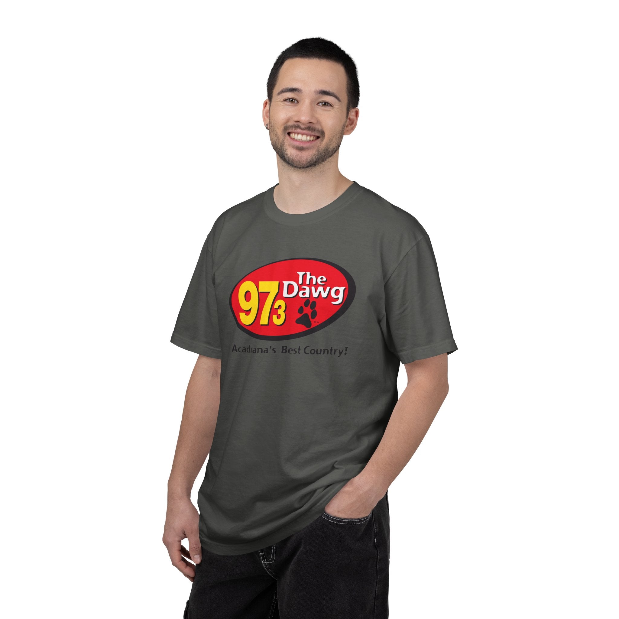 97.3 The Dawg Unisex Garment-Dyed T-shirt