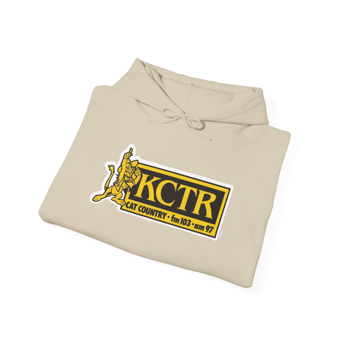 Retro Cat Country 102.9 KCTR Unisex Heavy Blend™ Hooded Sweatshirt