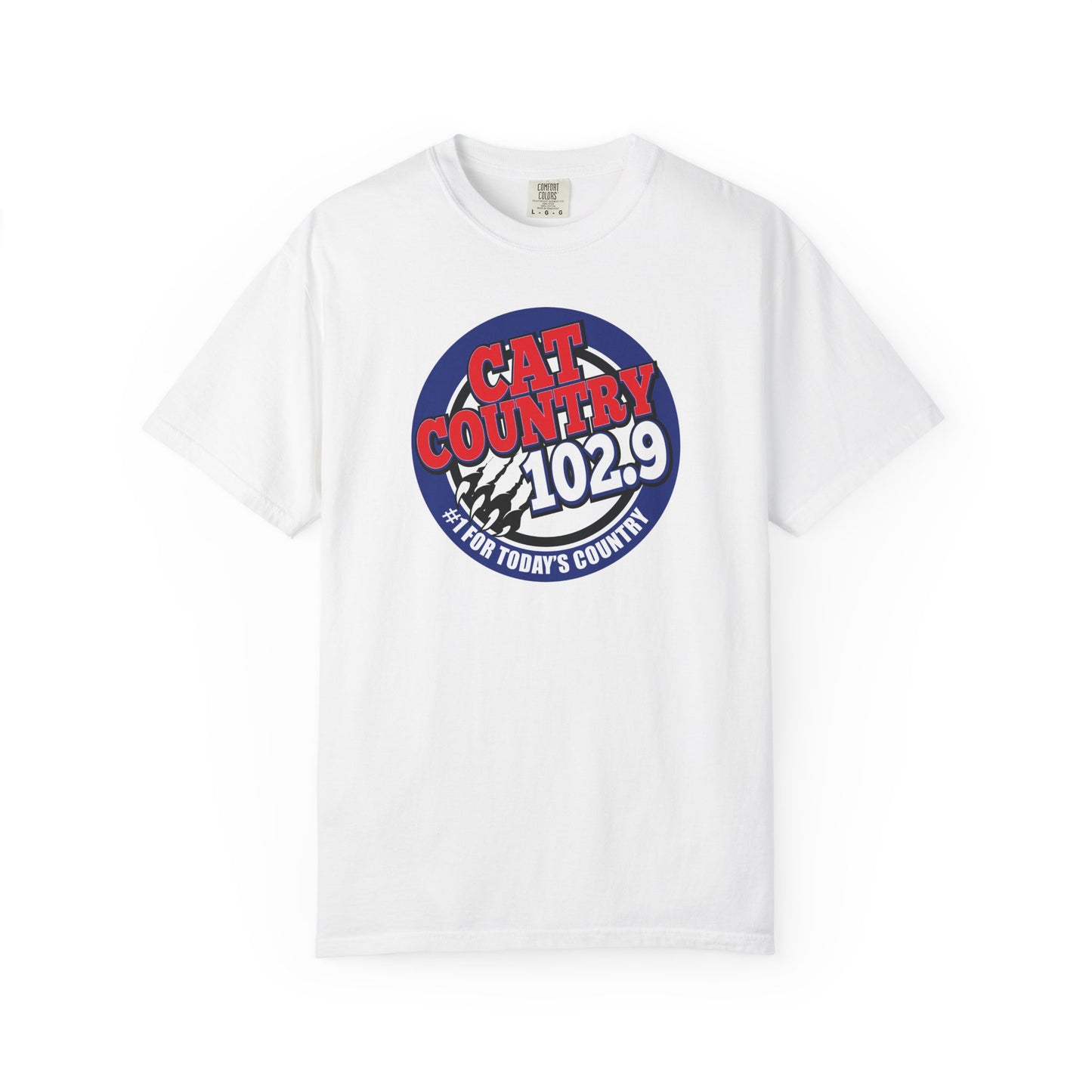 Cat Country 102.9 KCTR Unisex Garment-Dyed T-shirt