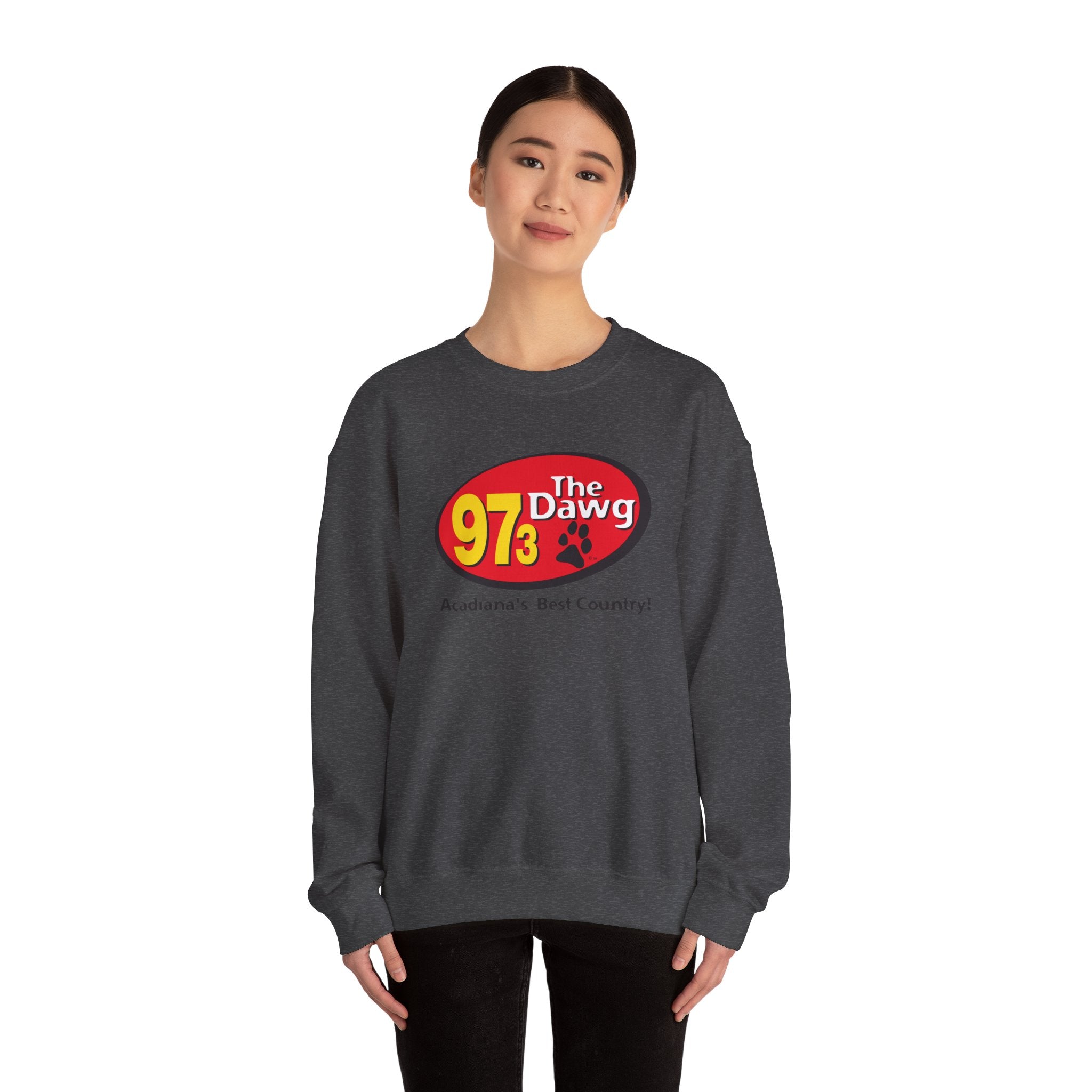 97.3 The Dawg Unisex Heavy Blend™ Crewneck Sweatshirt