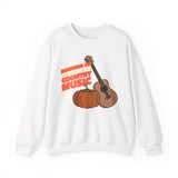 Running on Pumpkin Spice Country Music  Crewneck Sweatshirt