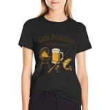 God Forbid a Dad Has Hobbies BBQ Fishing Father's Day Tee