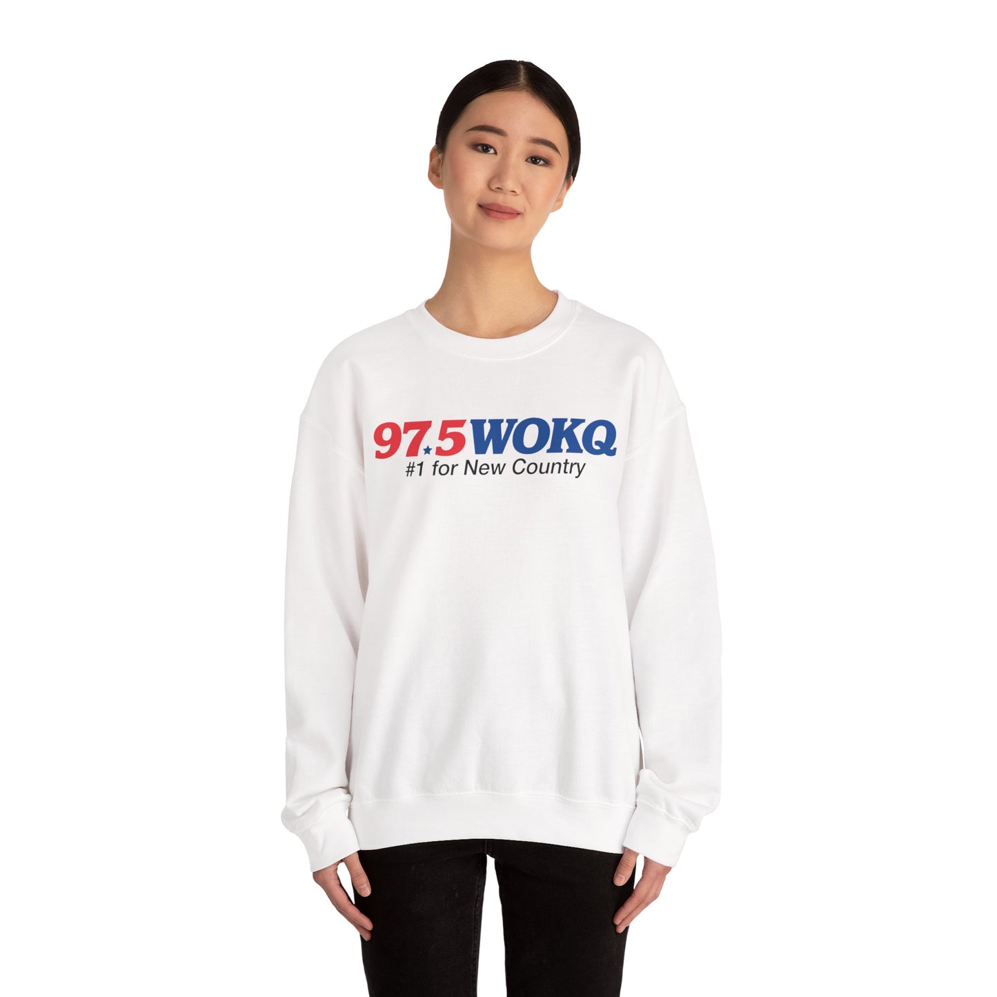 97.5 WOKQ Unisex Heavy Blend™ Crewneck Sweatshirt