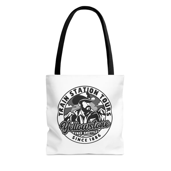 Yellowstone Train Station Tours Tote Bag