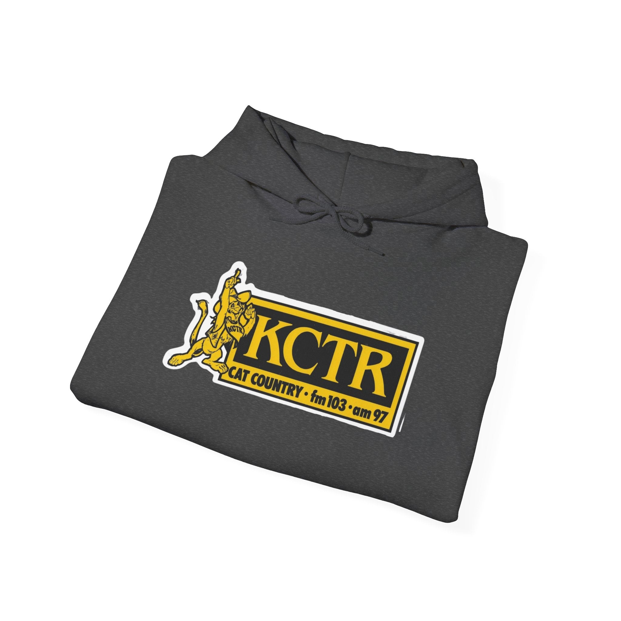Retro Cat Country 102.9 KCTR Unisex Heavy Blend™ Hooded Sweatshirt
